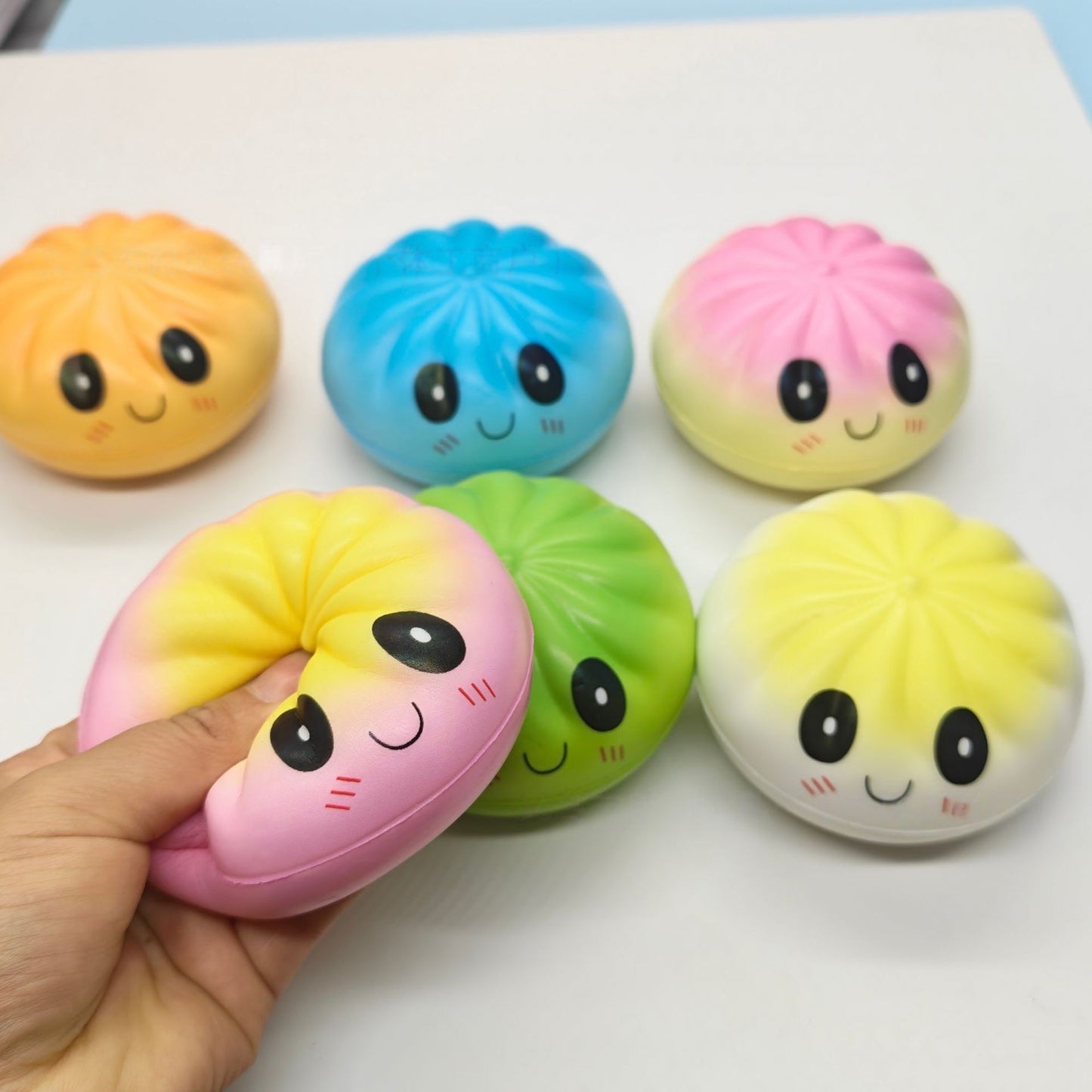12Pack Stress Relief Fidget Toys SMILE BAO Malt Sugar Stress Relief Sensory Squeeze Toys Holiday gift christmas Gift