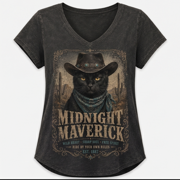 High Desert Black Cat Tee