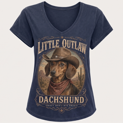 Little Outlaw Dachshund Tee