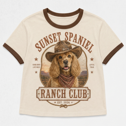 Sunset Spaniel Ranch Club Tee
