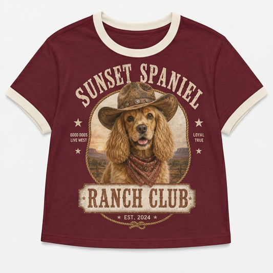 Sunset Spaniel Ranch Club Tee