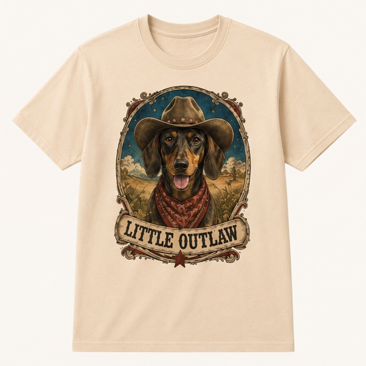 Dachshund Lil' Outlaw Tee