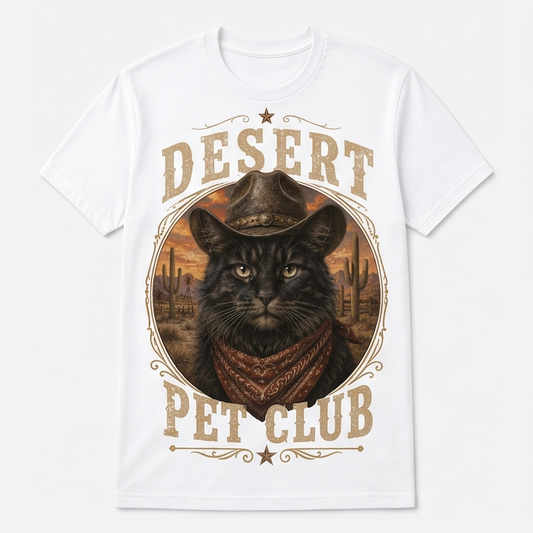 Desert Black Cat Pet Club Tee（副本）