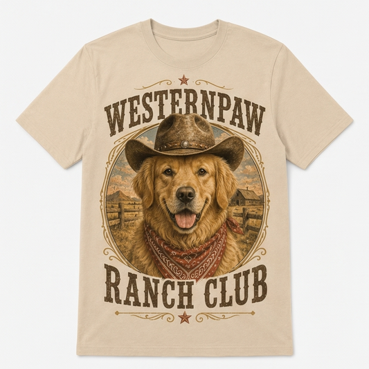 Westernpaw Ranch Club Golden Retriever Tee（副本）