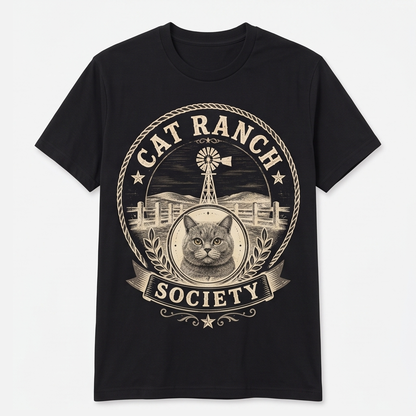Cat Ranch Society Vintage Tee