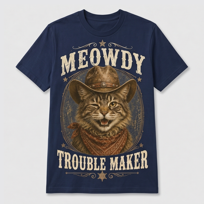 Tabby Cat Trouble Maker Tee