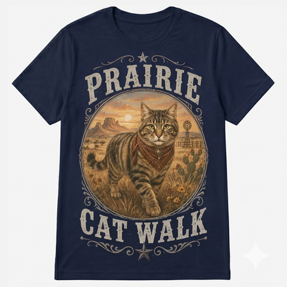 Prairie Cat Walk Western Cat Tee